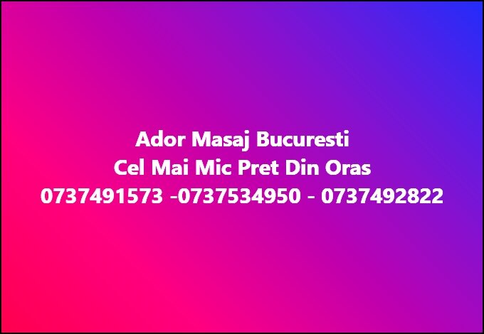 Salon Ador Masaj te invita la un masaj erotic.